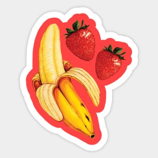 Strawberry Banana Sticker